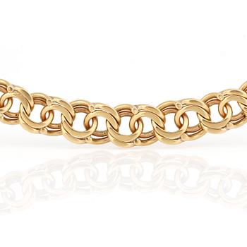 COLLIER, 18K guld, B E Franzen, Stockholm, 1963. Vikt ca 41,7g.