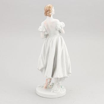 A porcelain ballerina figurine, Lomonosov, 1963.