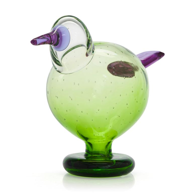 Oiva Toikka, glasfågel, signerad Oiva Toikka IITTALA SCOPE 192.