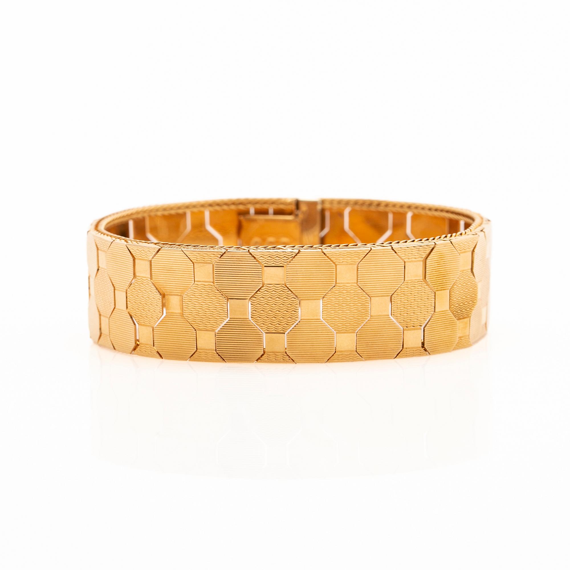 Bracelet, 18K gold, Uno A Erre, Italy.