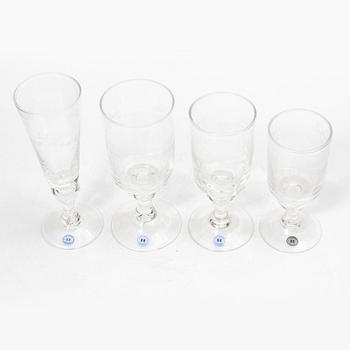 Reijmyre Glasbruk, a 20 piece "Antique" glass service.