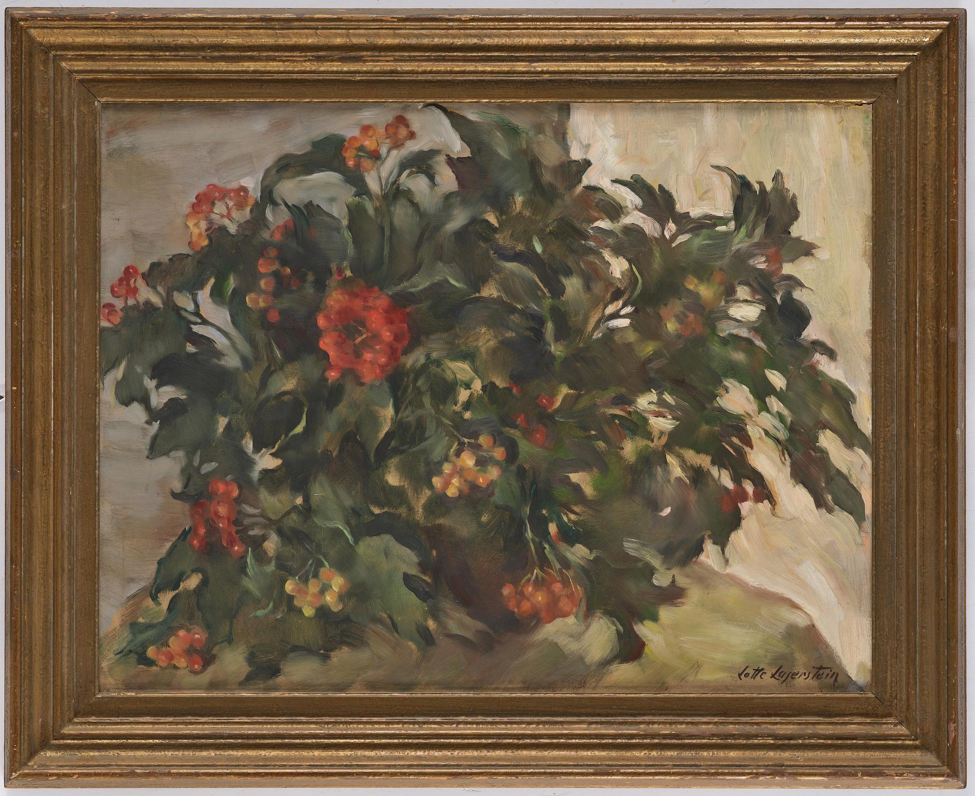 Lotte Laserstein, Still Life with Rowan Berries.