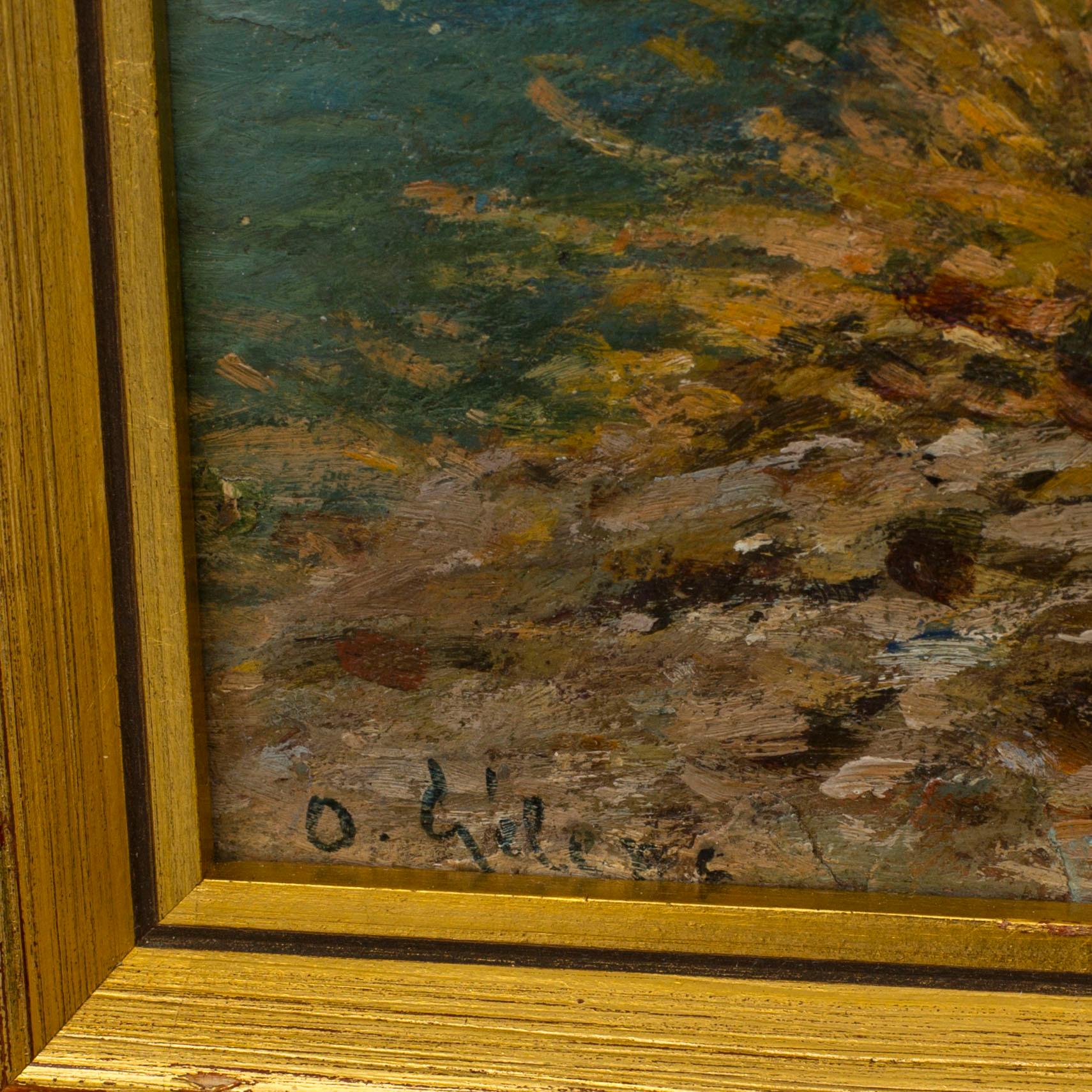 OTTO GELENG, oil on canvas, signed.