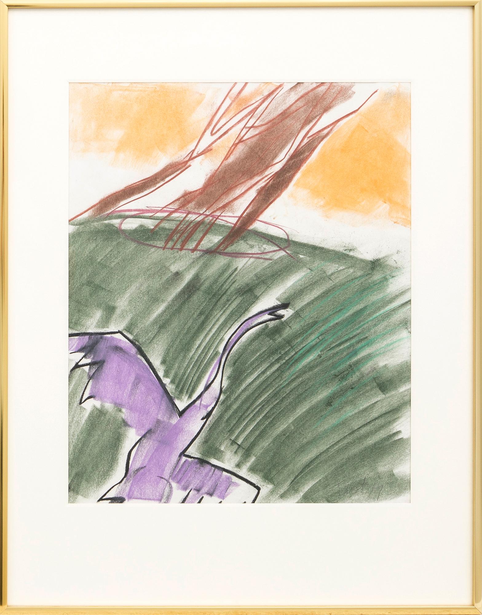 Ulf Trotzig, pastel signed.