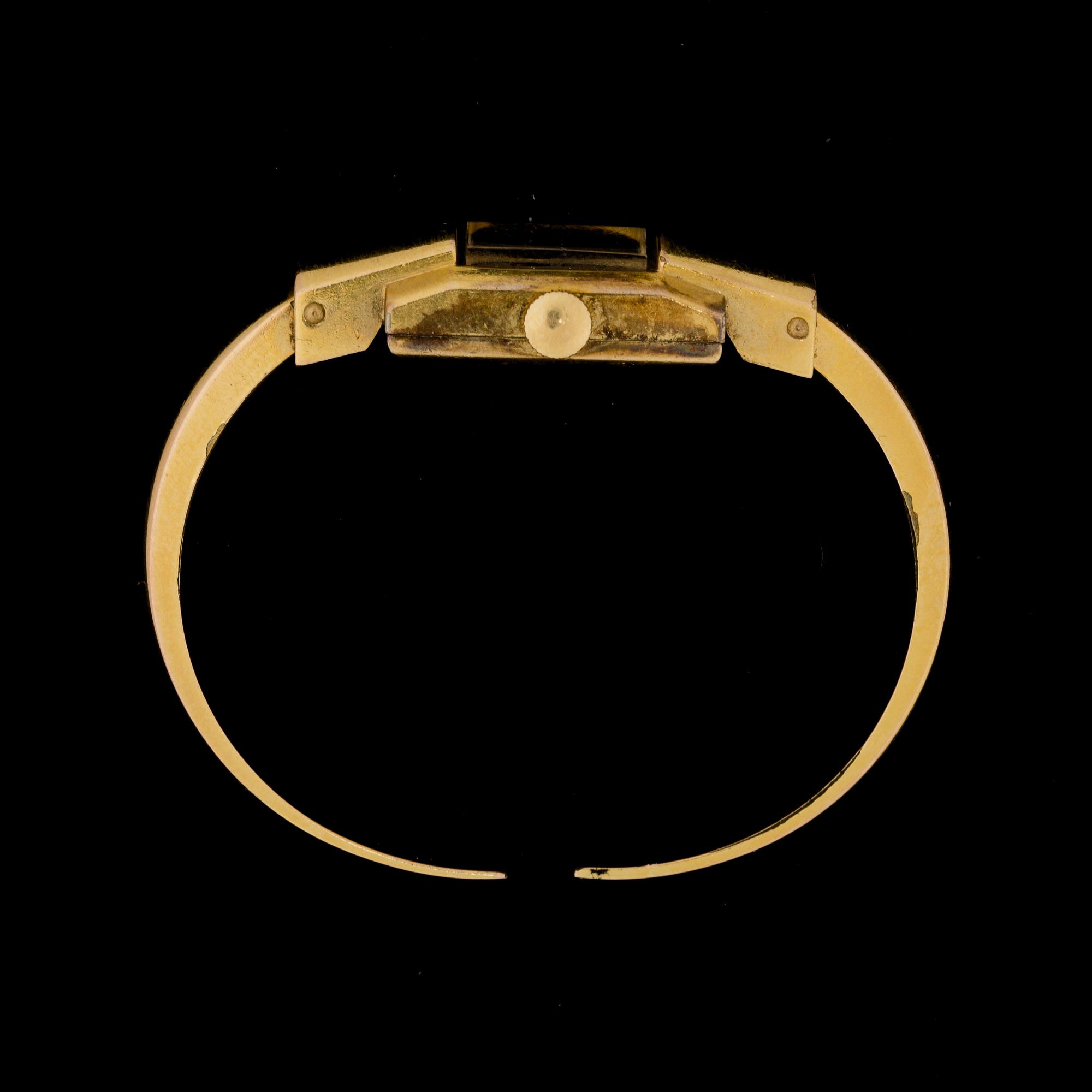 DAMARMBANDSUR, gulddoublé, Baume & Mercier, Geneve, 1900-talets mitt.