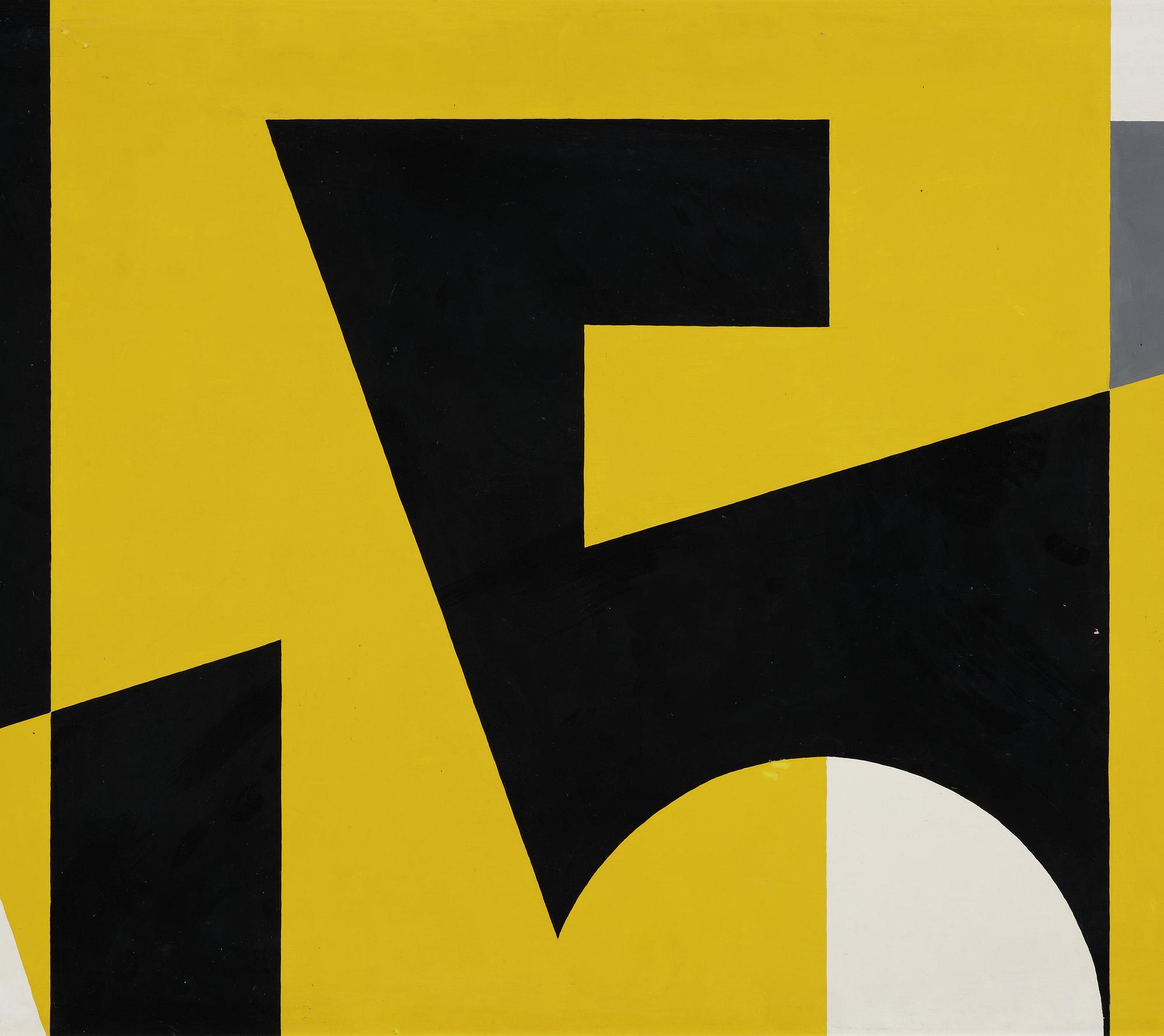 Lars-Gunnar Nordström, Composition in white, yellow and black.