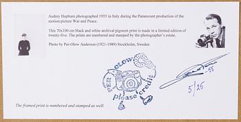 Per-Olow Anderson, "Audrey Hepburn", 1955.