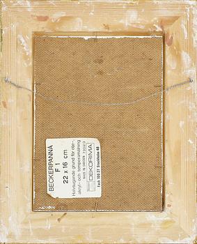 OLLE NORDBERG, olja på pannå, signerad.