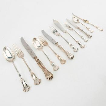 K Anderson cutlery 68 pcs silver Stockholm 1917.