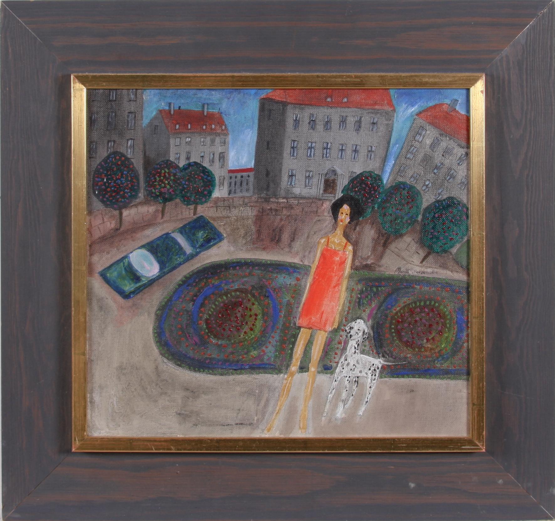 MARIA BOZCEWSKA, olja på duk. Sign.