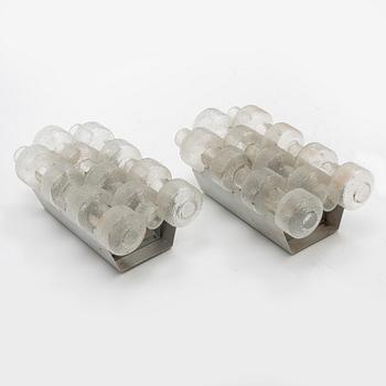 A pair of 'Festival' wall lights by Gert Nyström, Fagerhults Belysning, second half of the 20th century.
