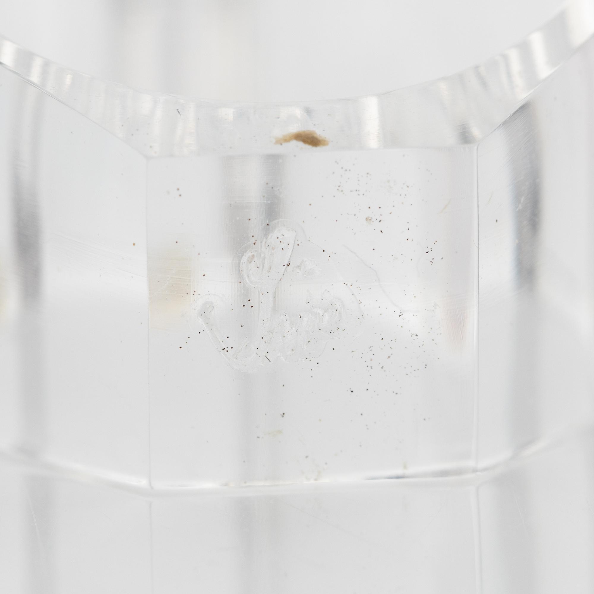 Siv Lagerström, tre ringar akrylplast, 1970-tal.