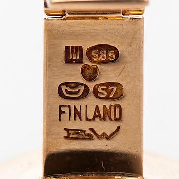 Björn Weckström, kalvosinnapit, "Pirunpyörät", 14K kultaa, Lapponia 1971.