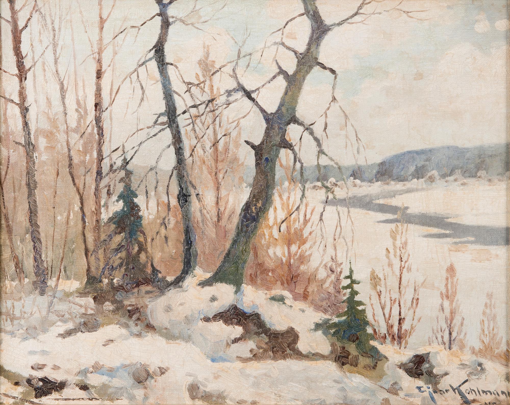 EJNAR KOHLMANN, oil on canvas, signed and dated -49.