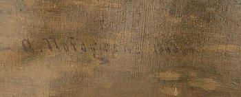 Axel Nordgren, Moonlight by the coast.