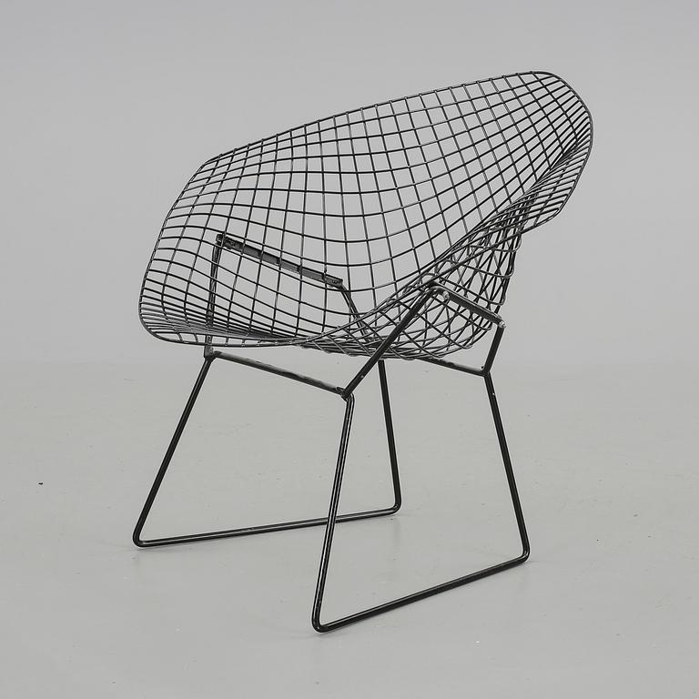 FÅTÖLJ, "Diamond chair", Harry Bertoia. 1900-talets andra hälft.