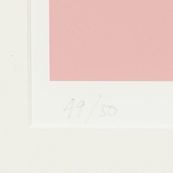 Annika Elisabeth von Hausswolff,screenprint in colours, signed and dated 2017. Numbered 49/50.