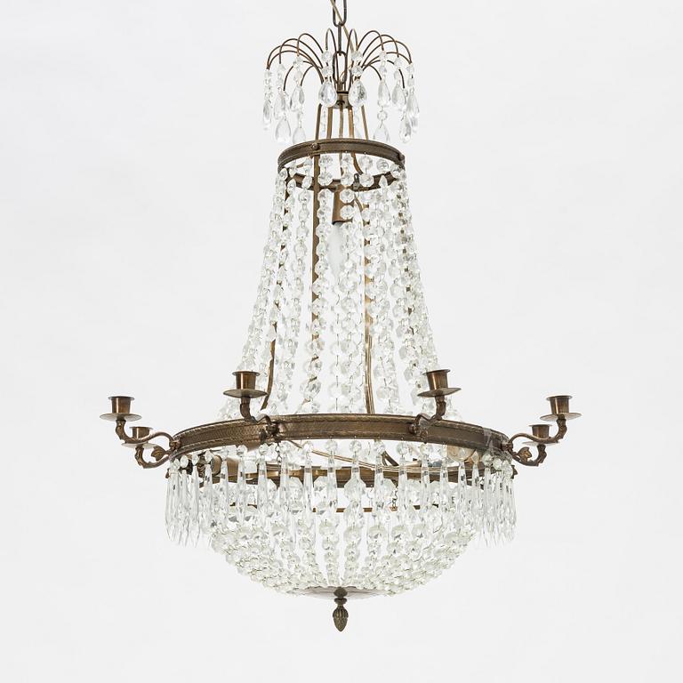 A Gustavian style chandelier, 20th Century.