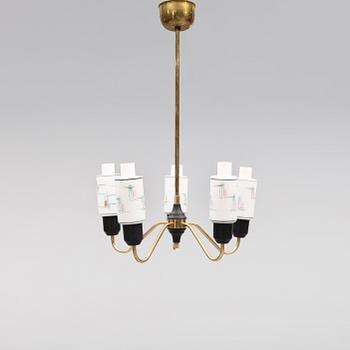 TAKLAMPA, 1900-talets mitt. Höjd ca 60 cm.