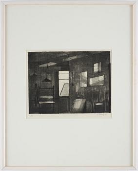 Philip von Schantz, etching. Signed and dated -53. Numbered 2/15.