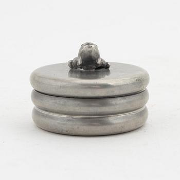 Estrid Ericson, probably, a pewter box, Firma Svenskt Tenn, Stockholm 1932, model 433.