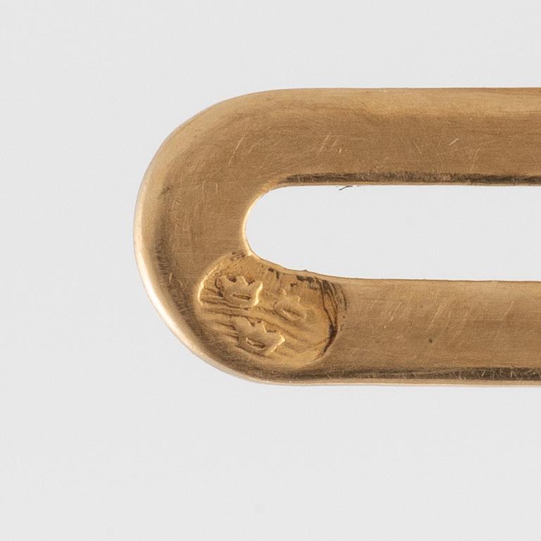 Skjortknappar, 18K guld med monogram.