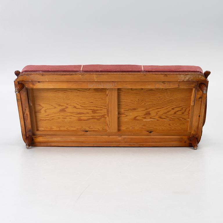 Svante Skogh, soffa, Swedish Modern, Förenade möbelfabrikerna, Linköping, 1940-tal.