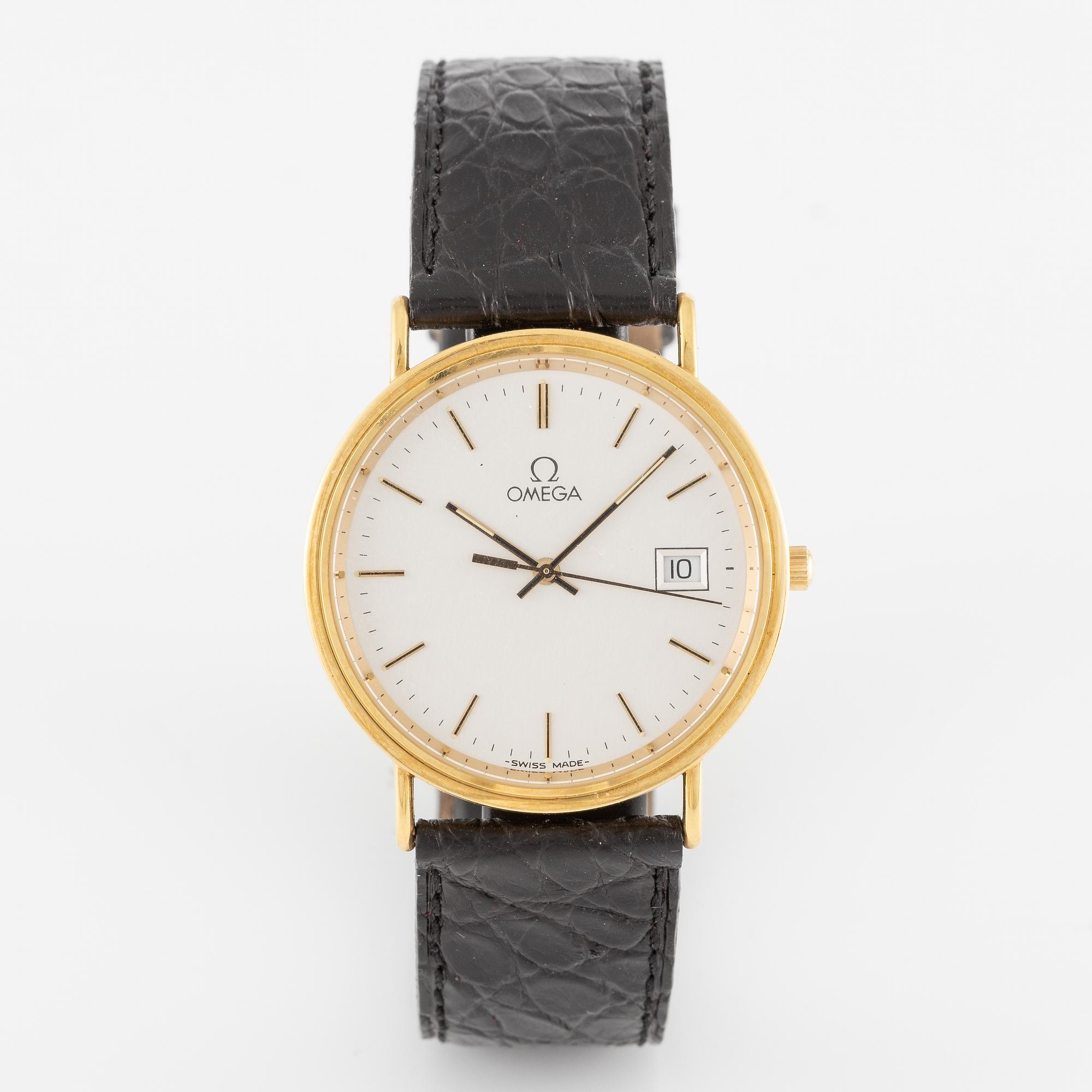 Omega, 18K guld, Seamaster, Jubilee, armbandsur, 32,5 mm.