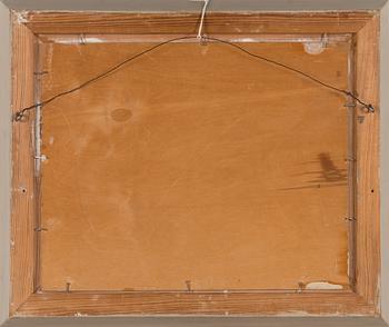 John Rafael Ekelund, öljy levylle, signeerattu ja päivätty -44.