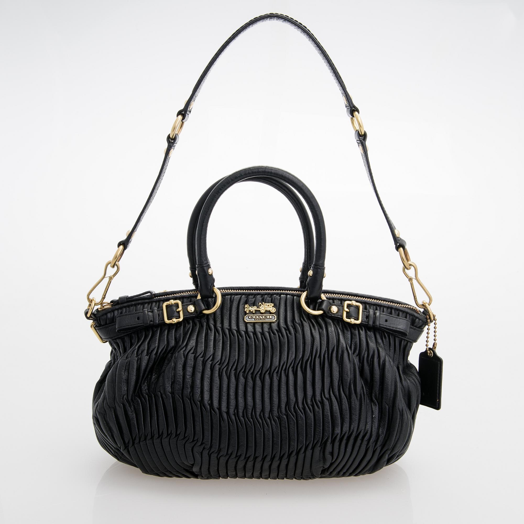 Coach Madison Gathered leather Sophia Satchel bag. Bukowskis