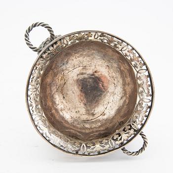 Skål på fot silver 18/1900-tal.