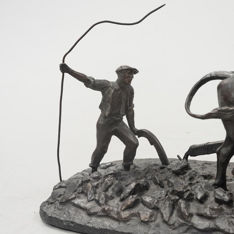 André Abbal, sculpture, bronze, signed.