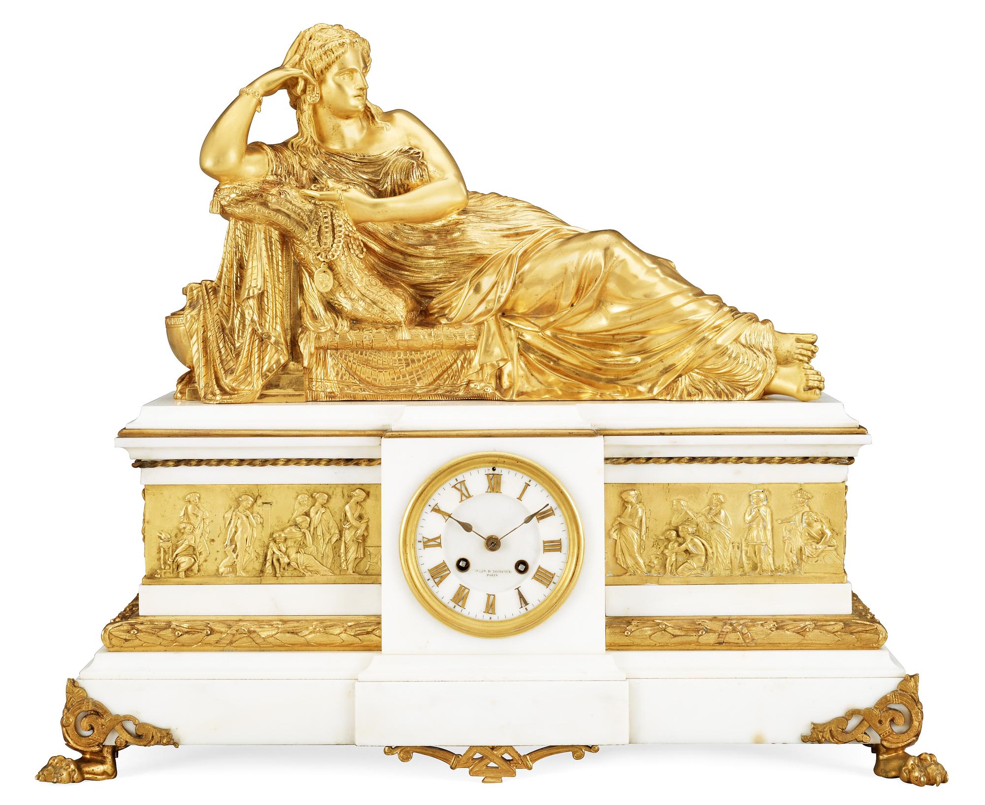 A French late 19th Century mantel clock.
