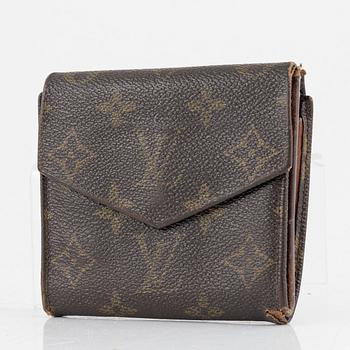 Louis Vuitton, väska, "Cartouchière", samt plånbok, 1970-tal.