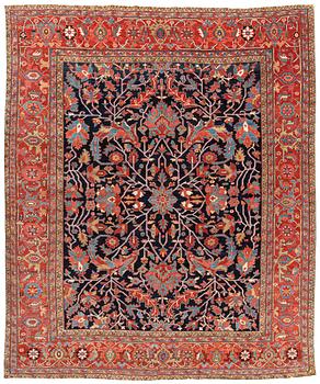 394. An antique Heriz Serapi, north west Persia, ca 421 x 352 cm.