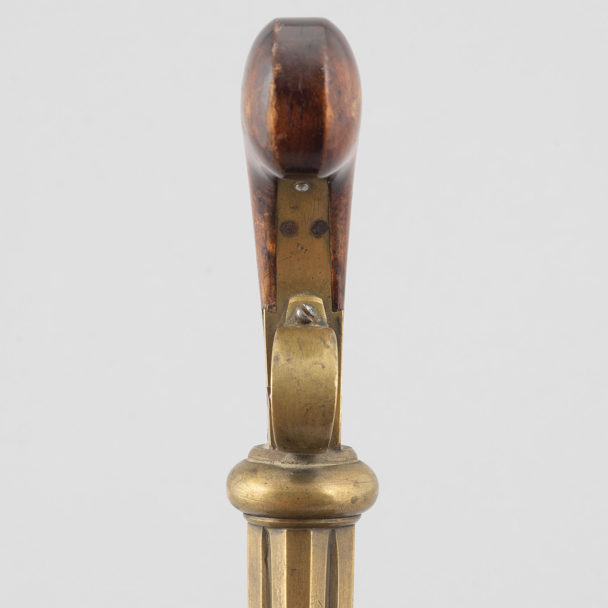 Single-action revolver, Swedish, second half of the 19th century.