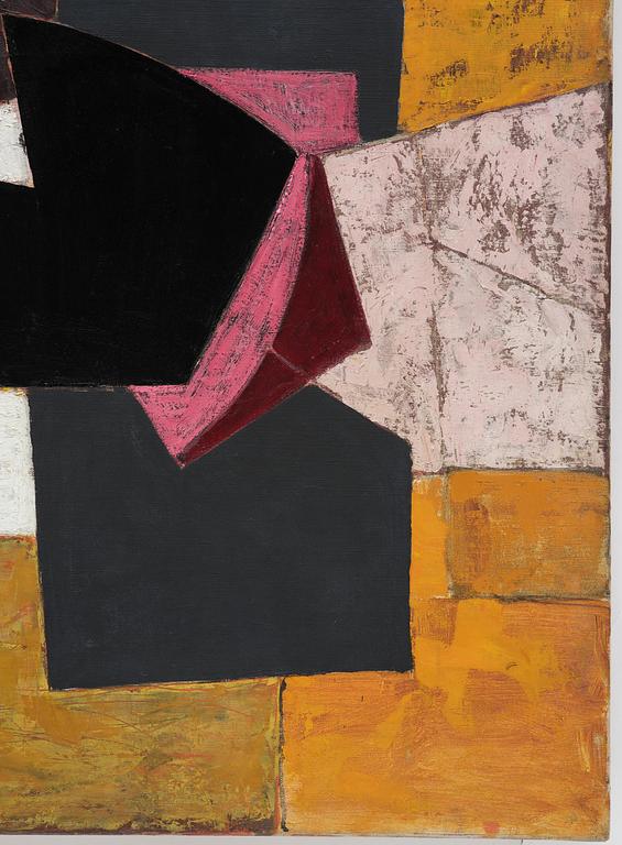 Adrian Heath, "Composition: Yellow, Black and Pink".