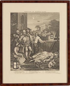 WILLIAM HOGARTH, engravings, 6, later, 20th century.