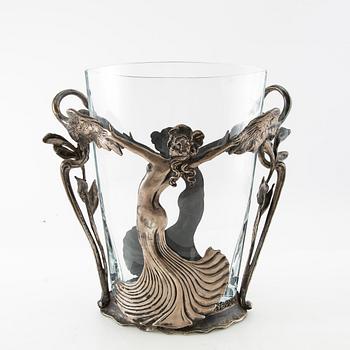 Vase Jugend early 20th century silver probably Austria/Hungary.