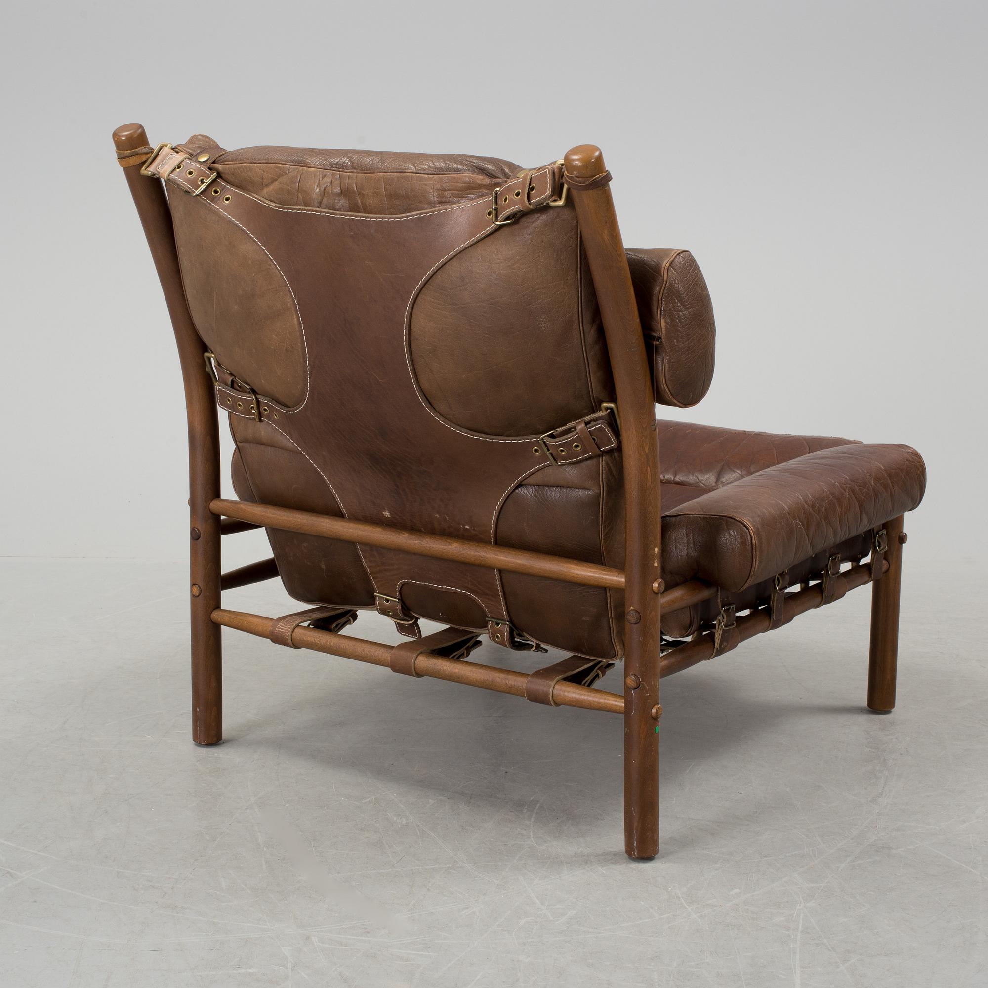 ARNE NORELL, an 'Inca' easy chair, 1970's.