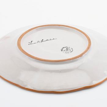 Lena Linderholm, Service, 45 + 8 pieces, ceramics, and glass, 5 pcs, Solimene, Italy, and Bergdala, 21st century.