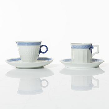 Arnold Krog, coffee and tea service, 50 pieces, Blue Fan, Royal Copenhagen.