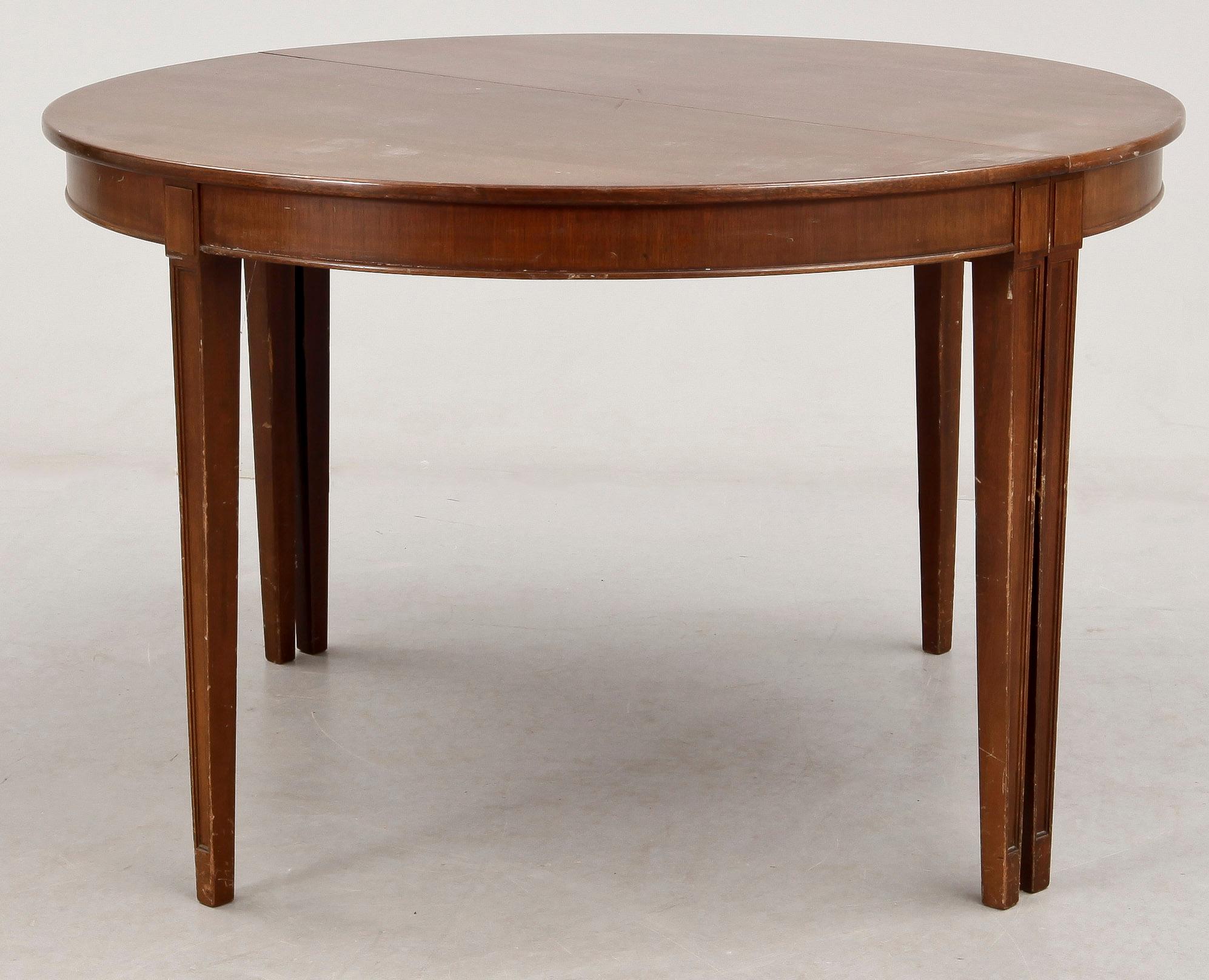 MATSALSBORD, 1900-talets mitt.