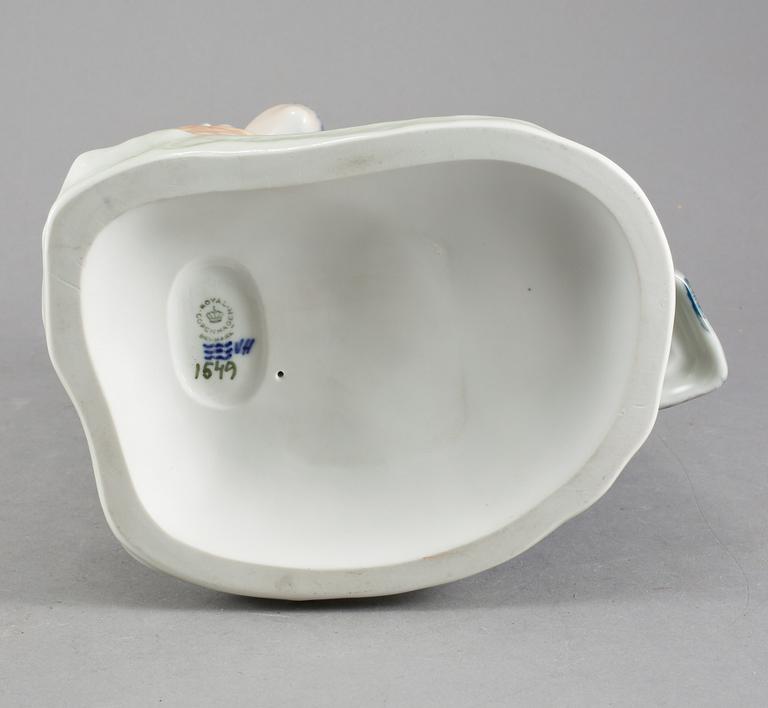 FIGURIN, porslin, Royal Copenhagen, omkring 1900-talets mitt.