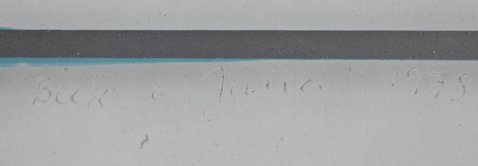BECK & JUNG, screentryck på plexiglas, sign, dat o numr multiple ed 40, 1975.