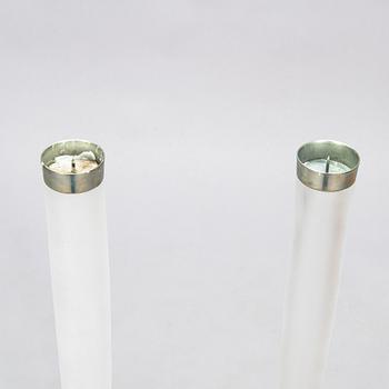 Brita Flander, Two 'The Northern Whites floor candlesticks for Marimekko.