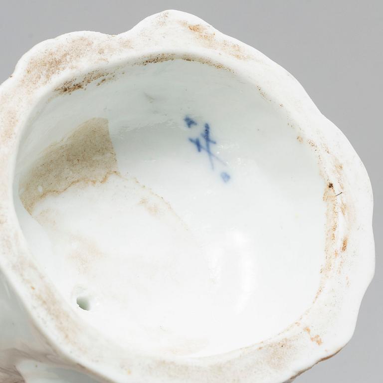 A Geman porcelain figurine, 20th Century, Meissen like mark.