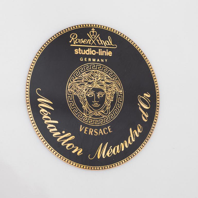 Versace, servisdelar, 6 st, porslin, "Ikarus Medallion Méandre d'Or", Rosenthal.