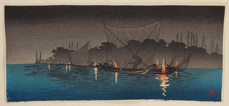 A group of 23 Japanese creped prints, Japan, 20th Century.