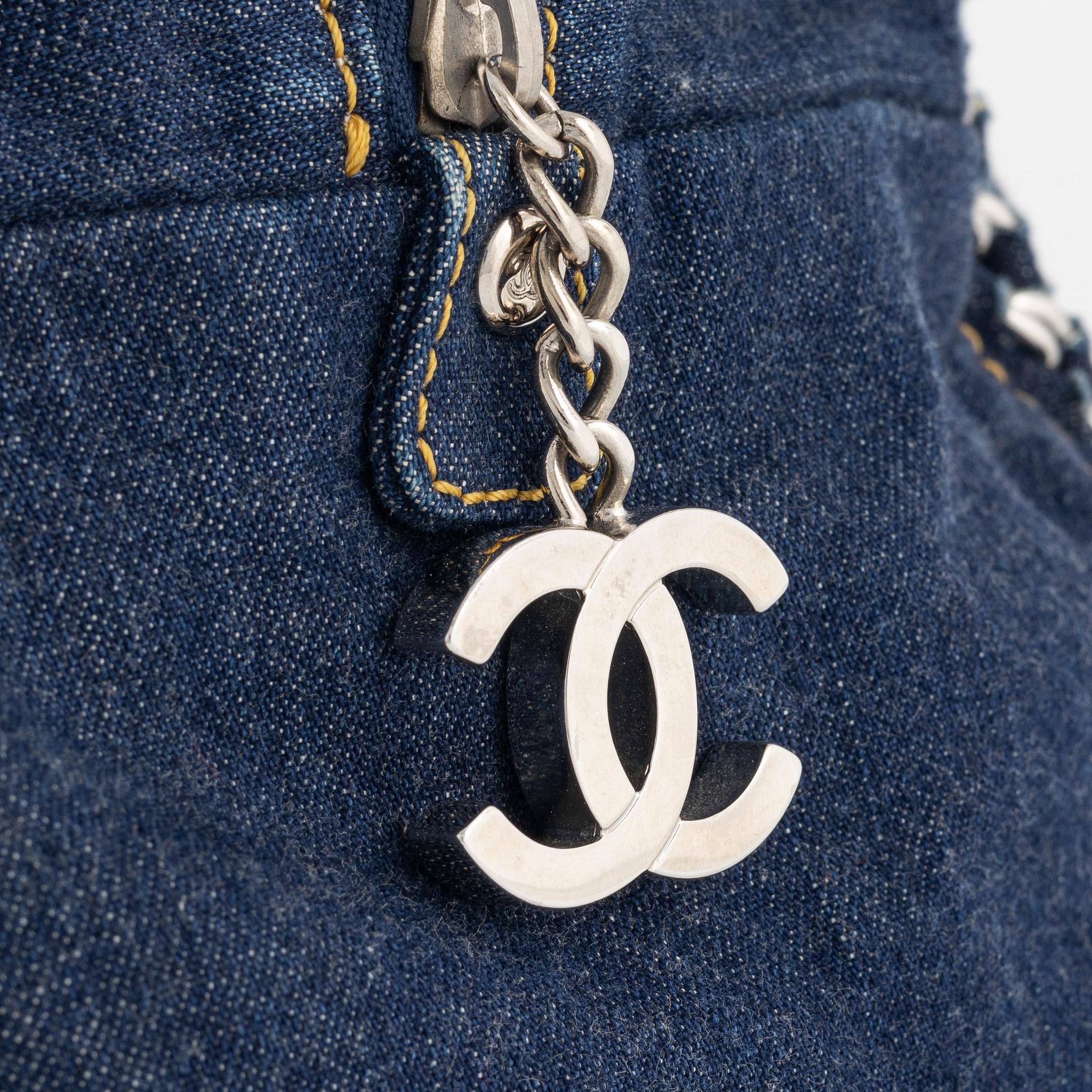 Chanel, a quilted denim handbag, 2005-06.